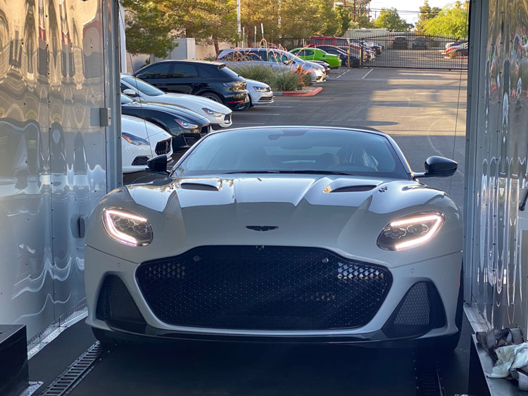 Aston Martin vehicle shipment