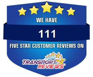 111 five star customer reviews on Transport Reviews